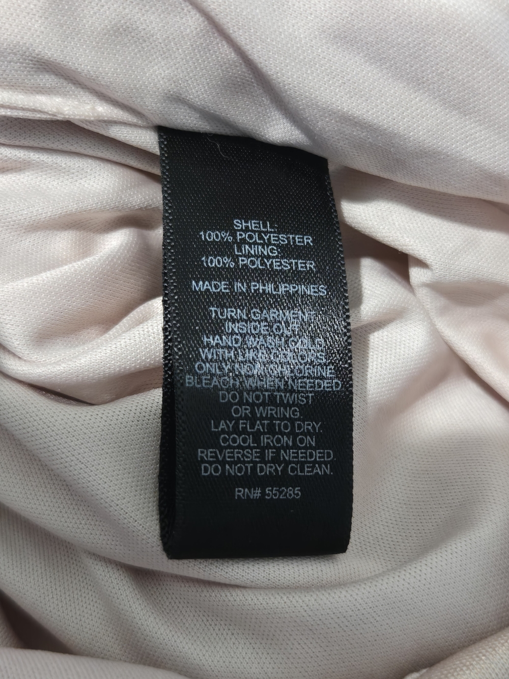 Express Rose Gold Shimmer Ruched Mini Dress - Picture 3 of 4